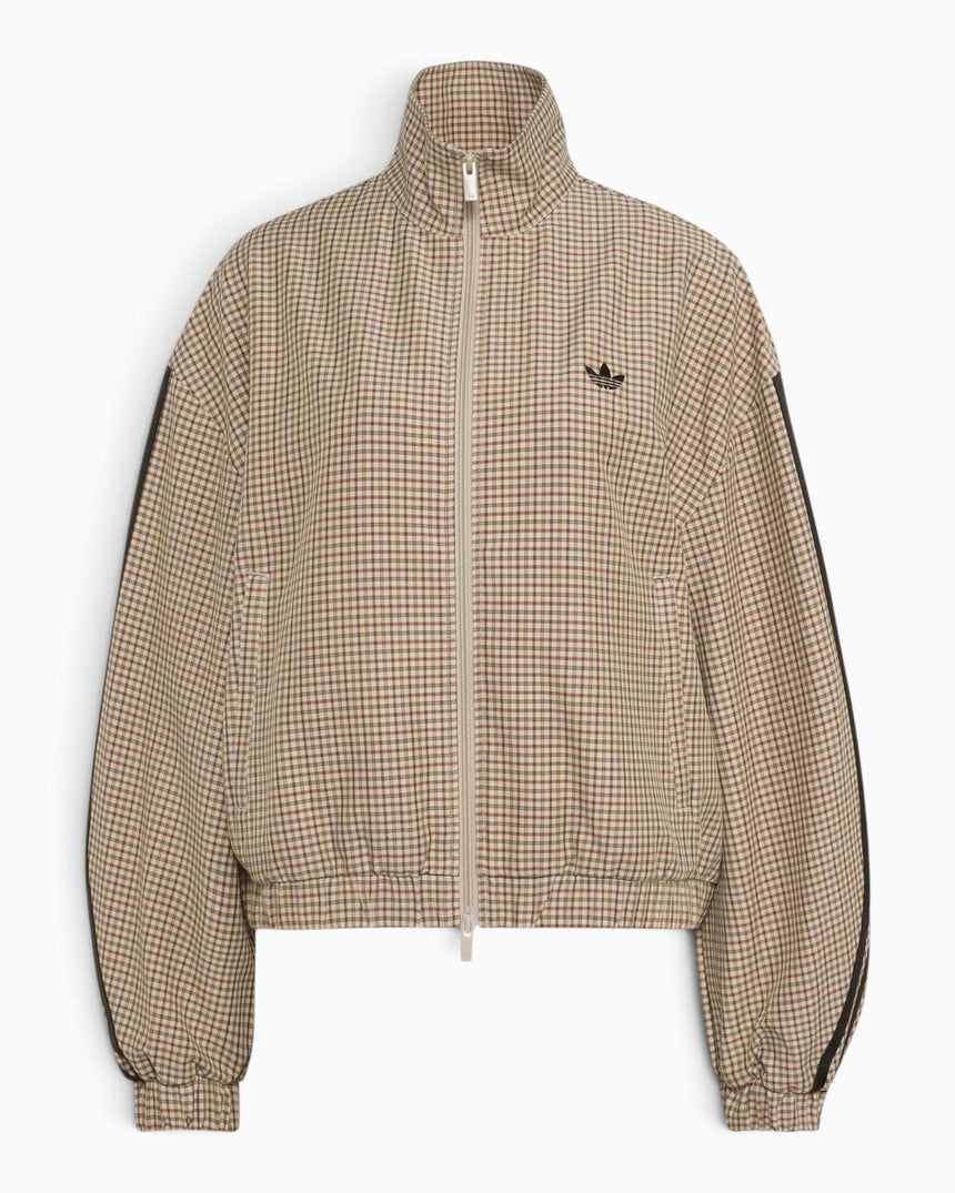 adidas Originals Badigirl Checks Track Top Kadın Ceket Crystal Linen/Aurora Coffee/Orbit Green/Vermillion