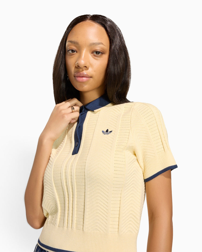 adidas Originals Cable Knit Cali Kadın Polo T-Shirt