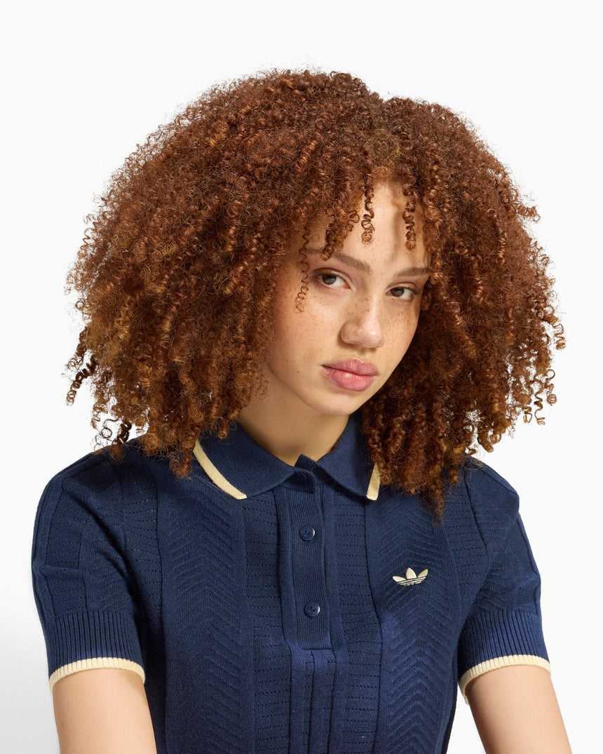 adidas Originals Cable Knit Cali Kadın Polo T-Shirt