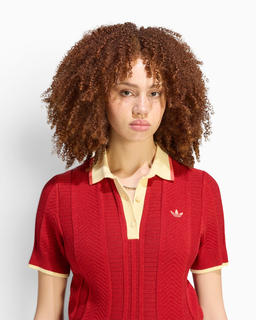 adidas Originals Cable Knit Cali Kadın Polo T-Shirt