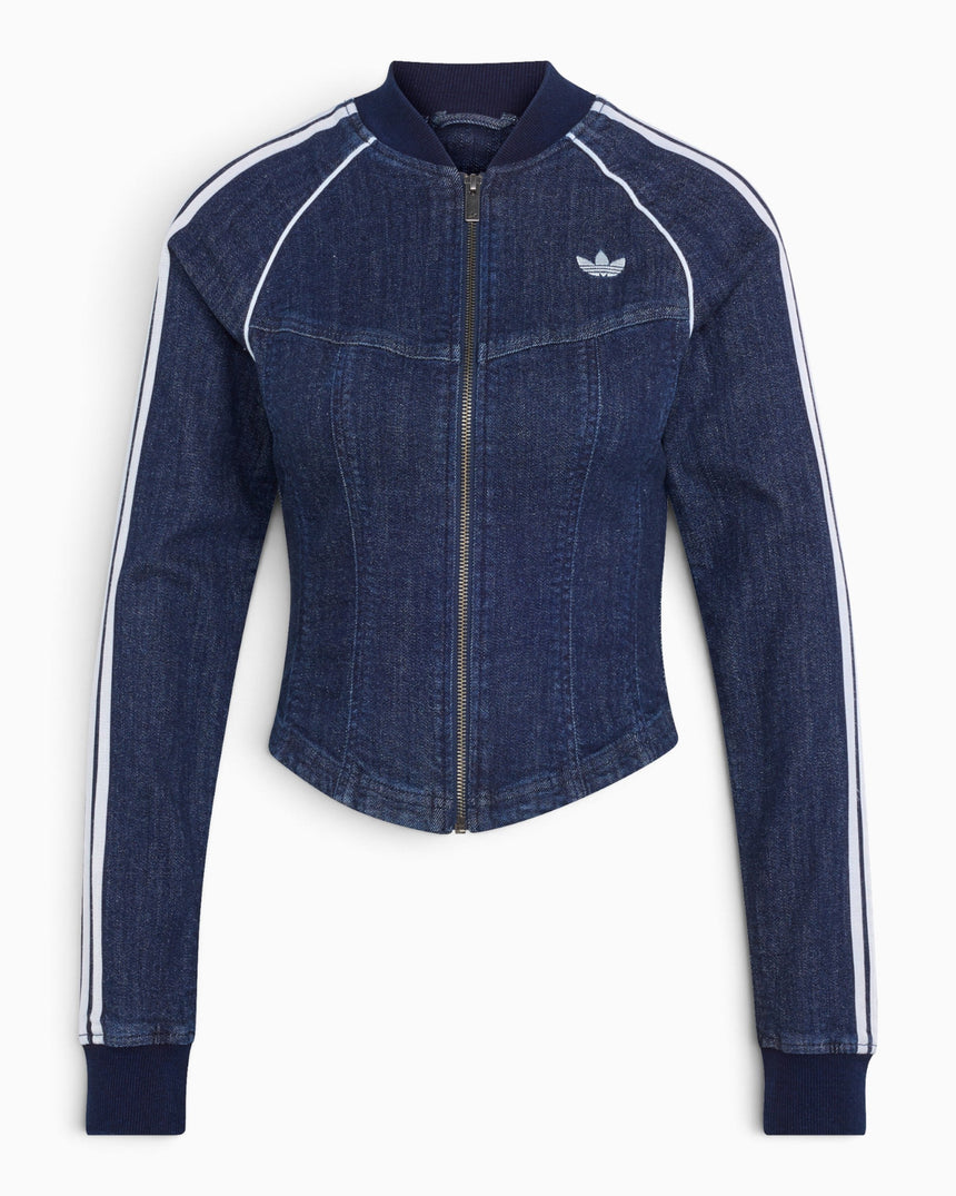 adidas Originals Superstar Denim Corset Track Top Kadın Ceket Indigo Denim