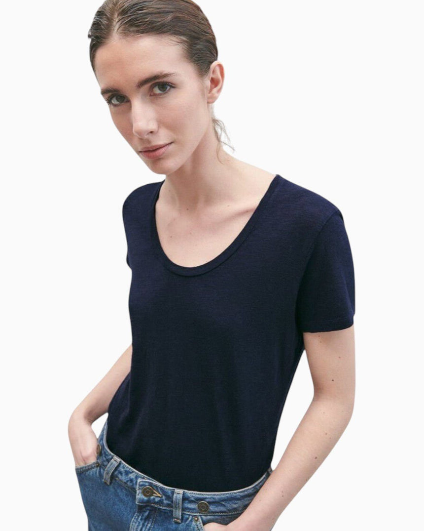 American Vintage Jacksonville Kadın U-Neck T-Shirt