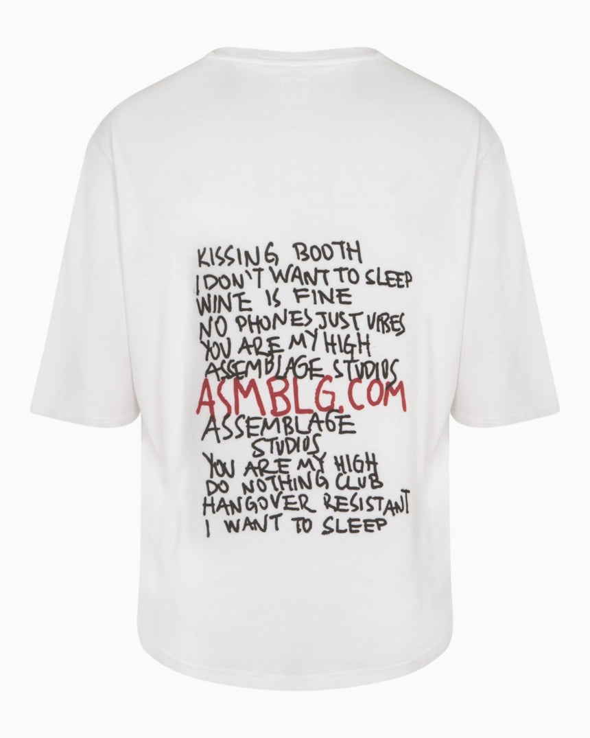 Assemblage Studios Kissing Booth T-shirt White