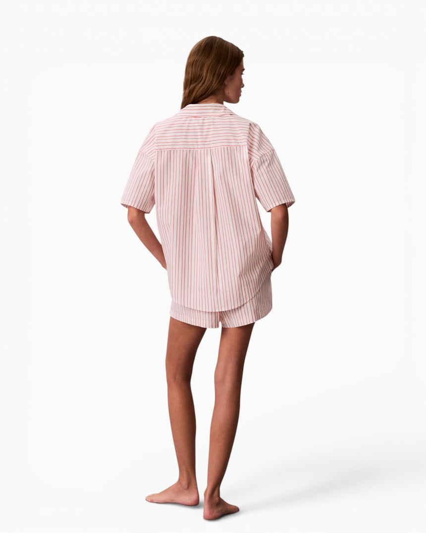 Calvin Klein Logo Patch Poplin Kadın Şort