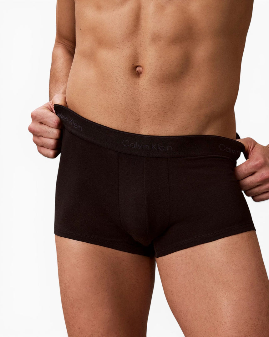 Calvin Klein Low Rise Trunk 3PK Icon Cotton Stretch - Erkek