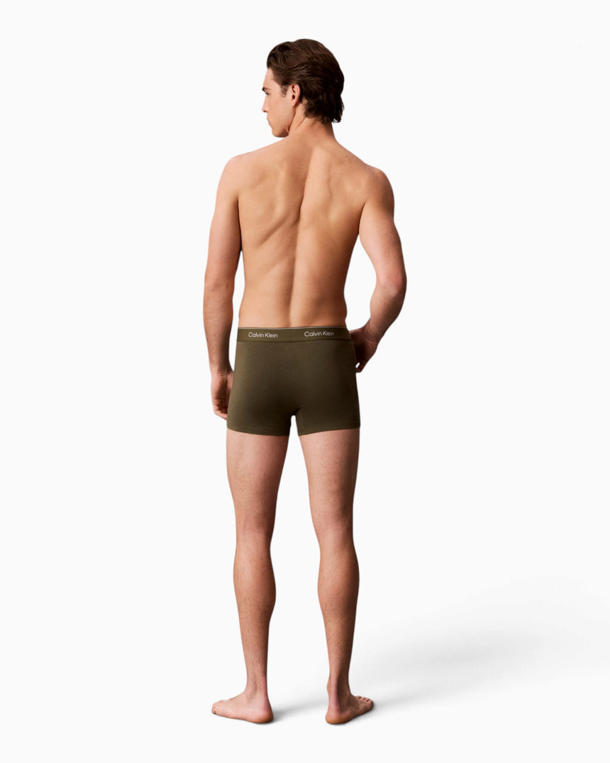 Calvin Klein Relaxed Trunks 3PK Icon Cotton Stretch - Erkek