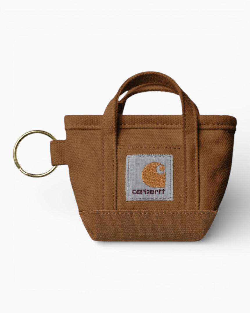 Carhartt WIP Mini Tote Bag Anahtarlık Hamilton Brown