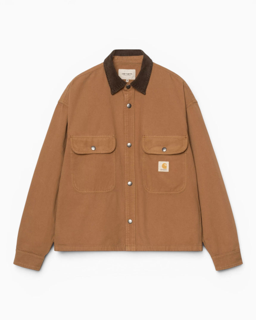 Carhartt WIP Prescott Erkek Gömlek Ceket Hamilton Brown/Tobacco/Garment Dyed