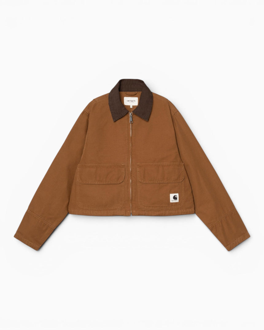 Carhartt WIP Prescott Kadın Ceket Hamilton Brown/Tobacco Garment Dyed