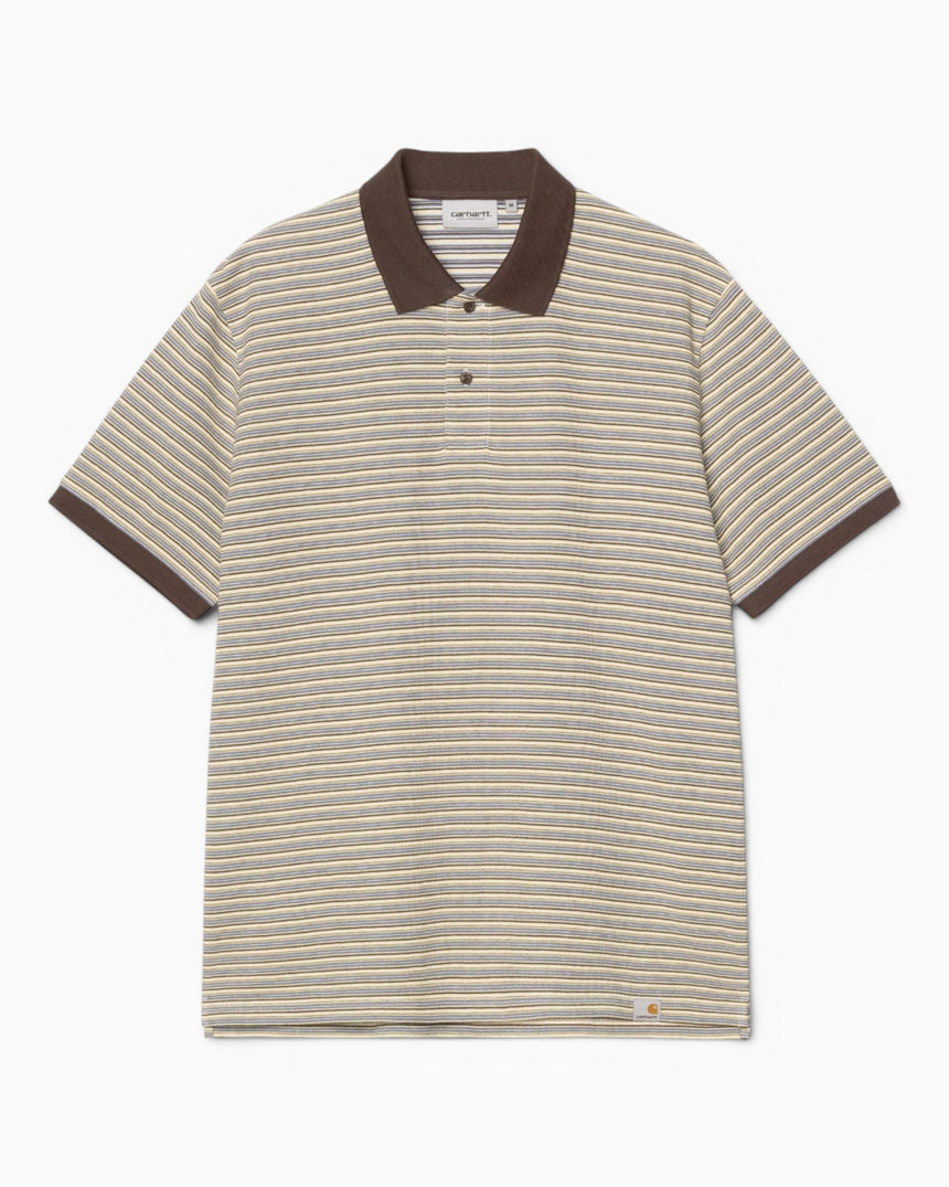 Carhartt WIP S/S Dion Polo Erkek T-Shirt Dion Stripe/Wax