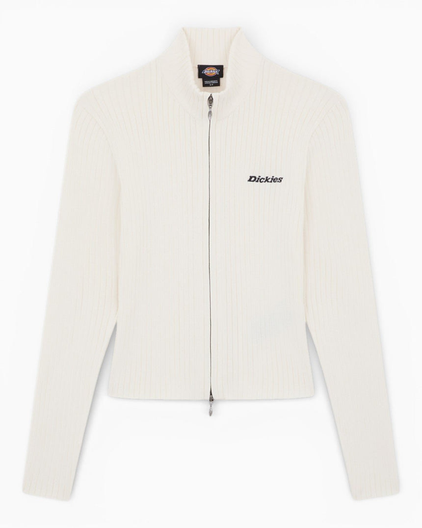 Dickies Wellsville Full-Zip Knitwear Kadın Triko Egret
