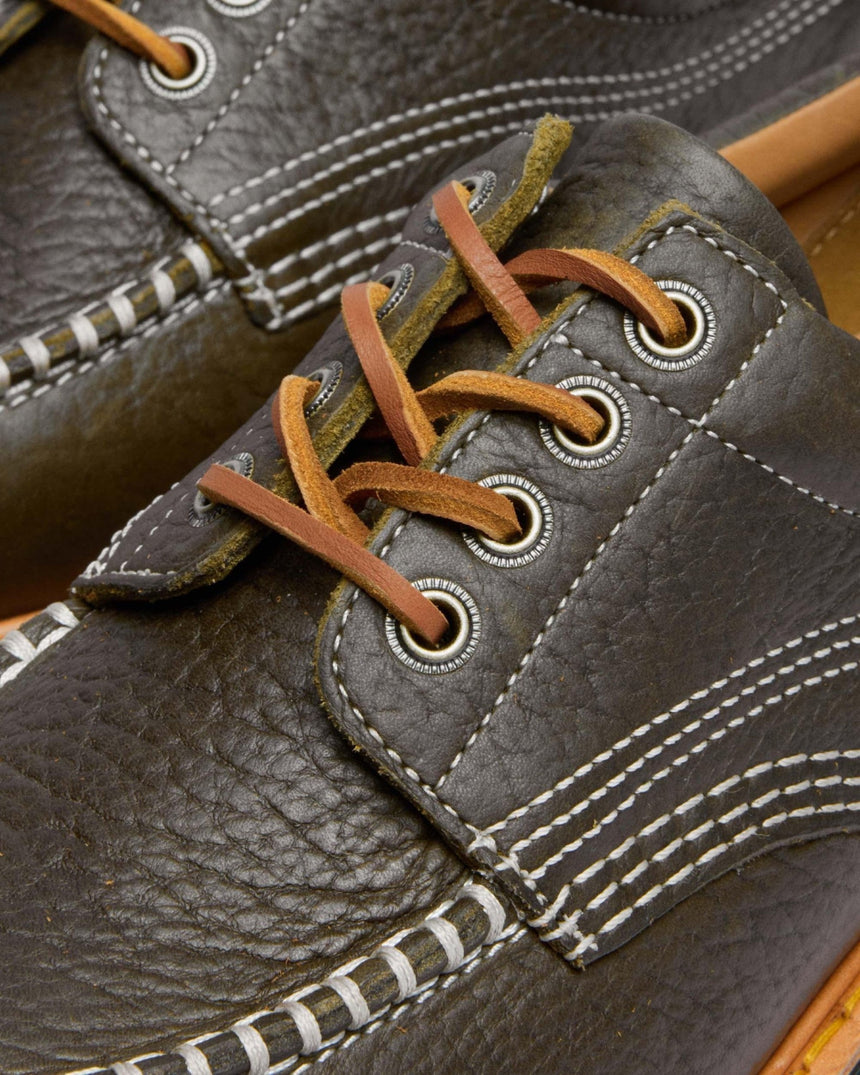 Dr. Martens Lowell Wild Grain Leather Moc Toe Ayakkabı