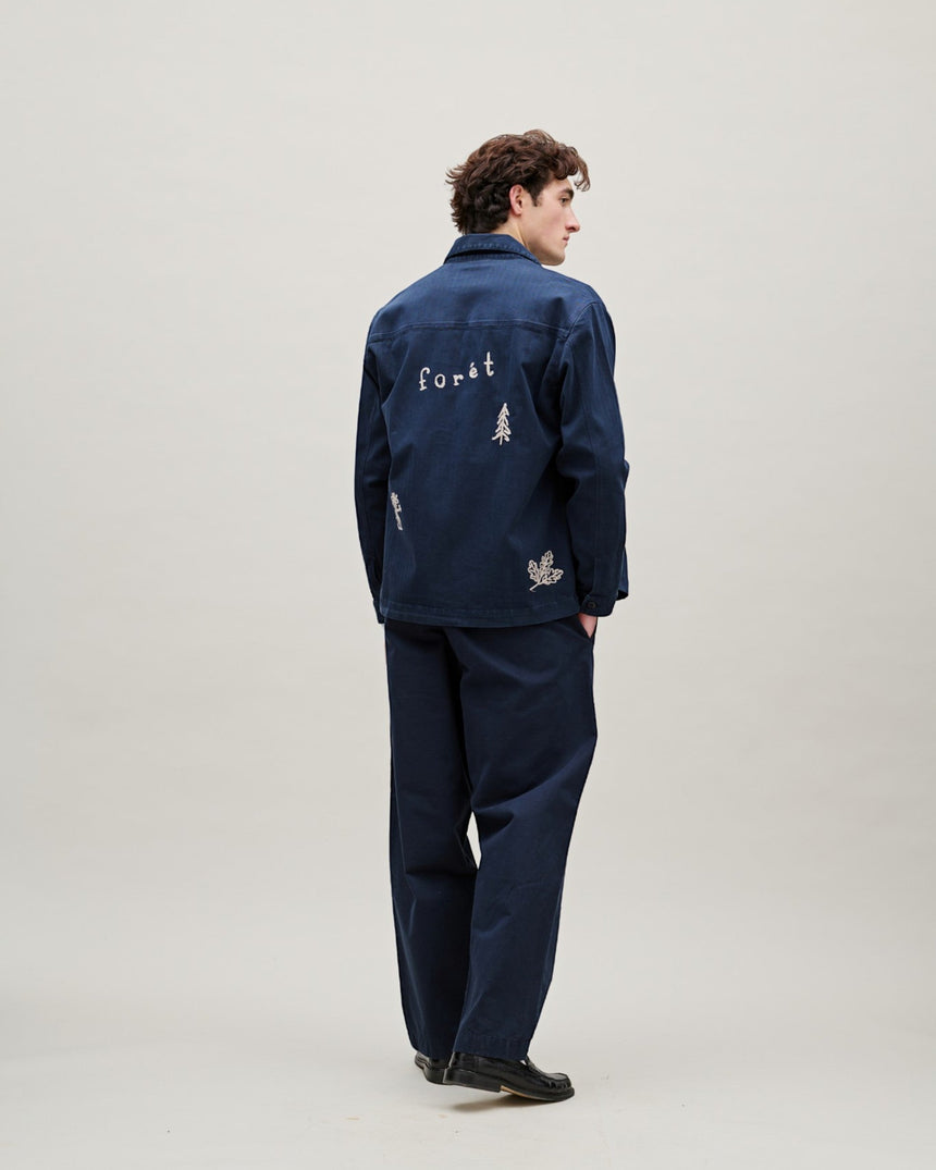 Forét Berry Herringbone Embroidery Erkek Gömlek Ceket