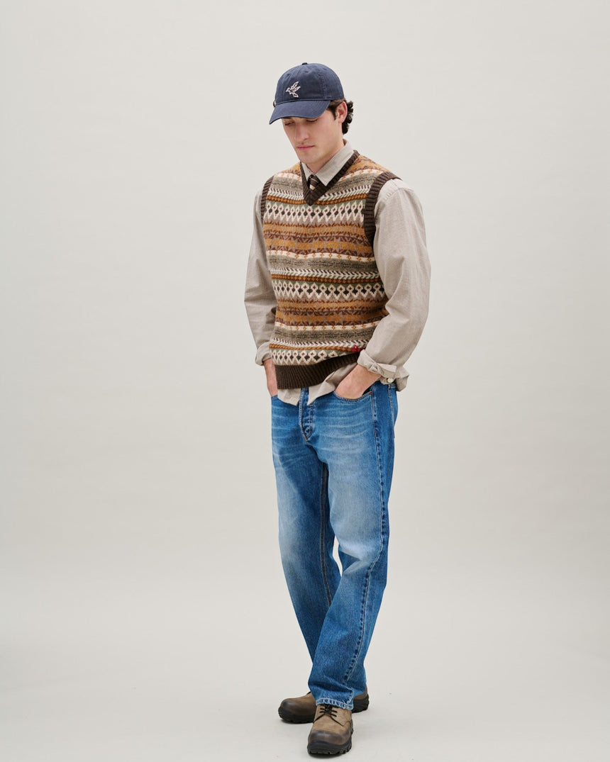 Forét Bird Washed Herringbone Cap