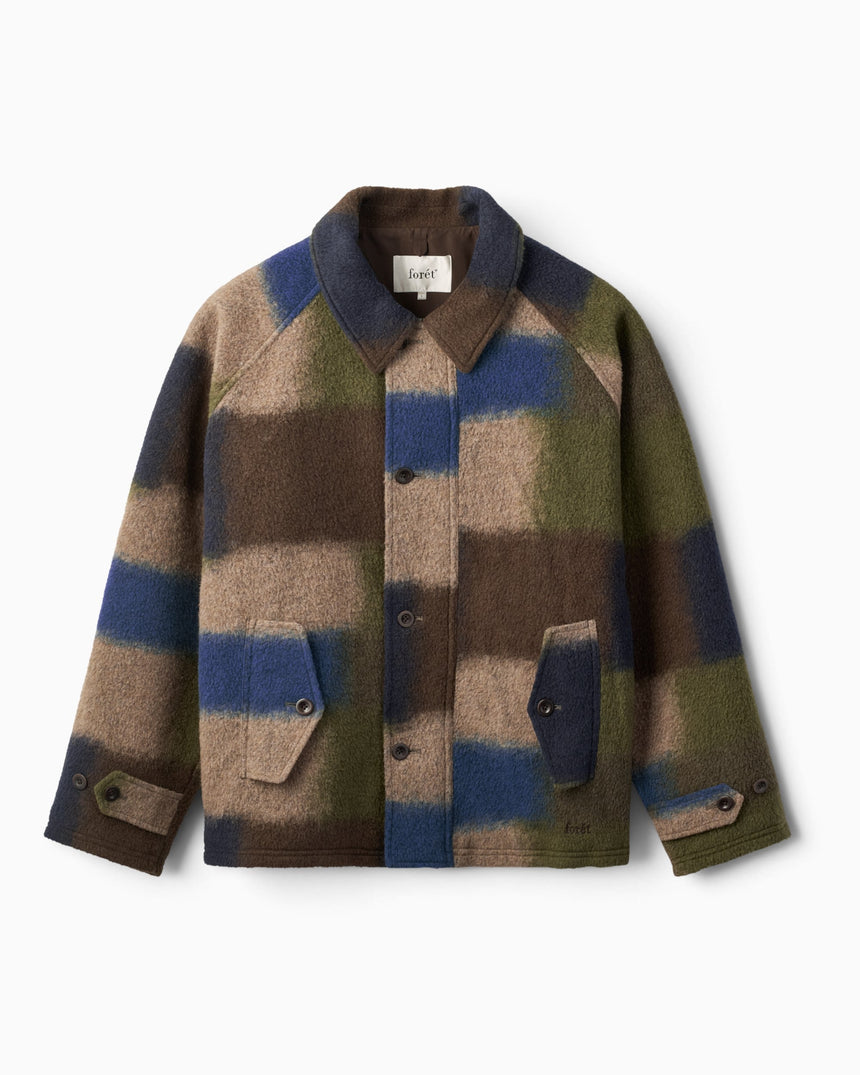 Forét Fragment Wool Erkek Ceket Blue Check