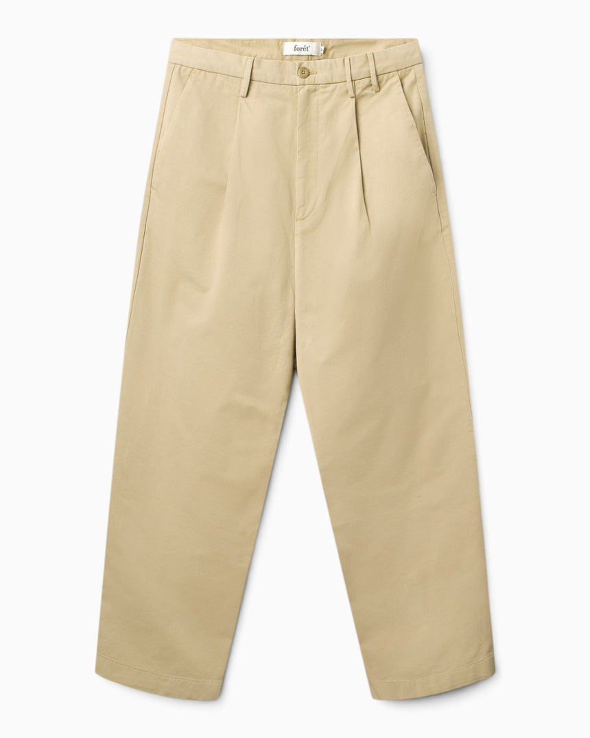 Forét Writer Relaxed Pleated Erkek Pantolon Uniform Khaki