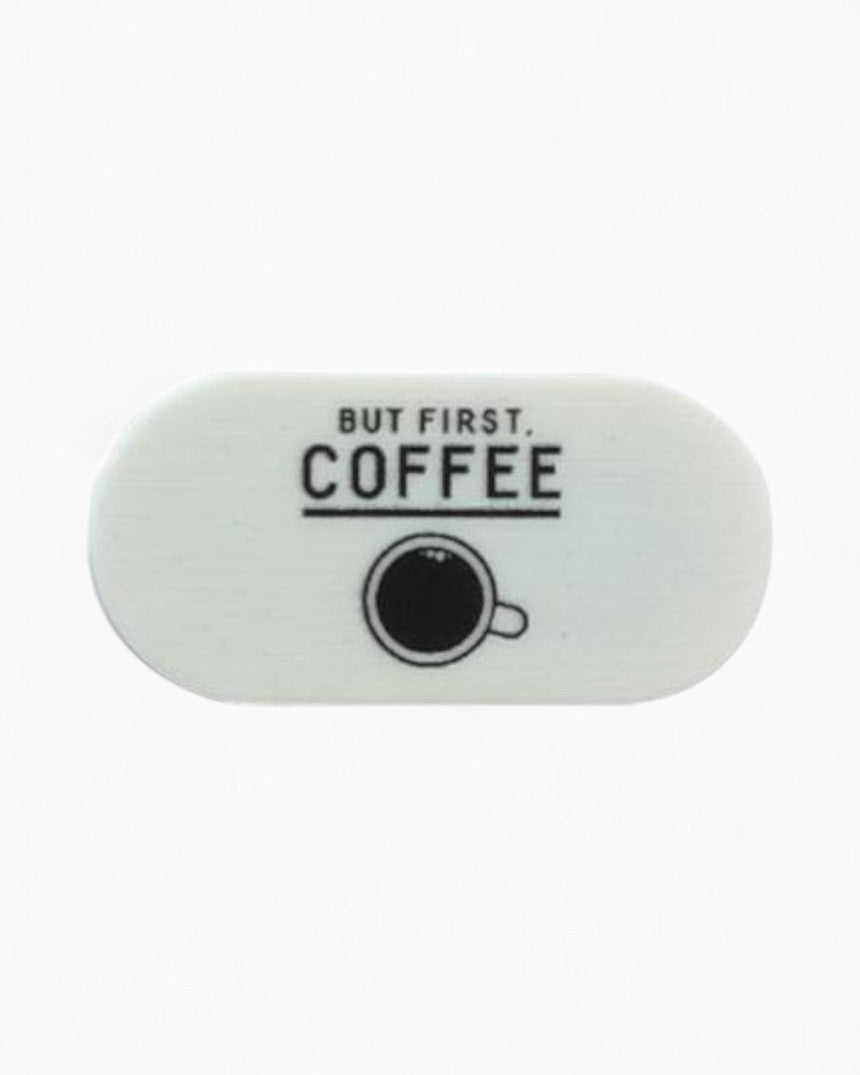 Funsy But First Coffee Mini Kamera Kapatıcı Beyaz