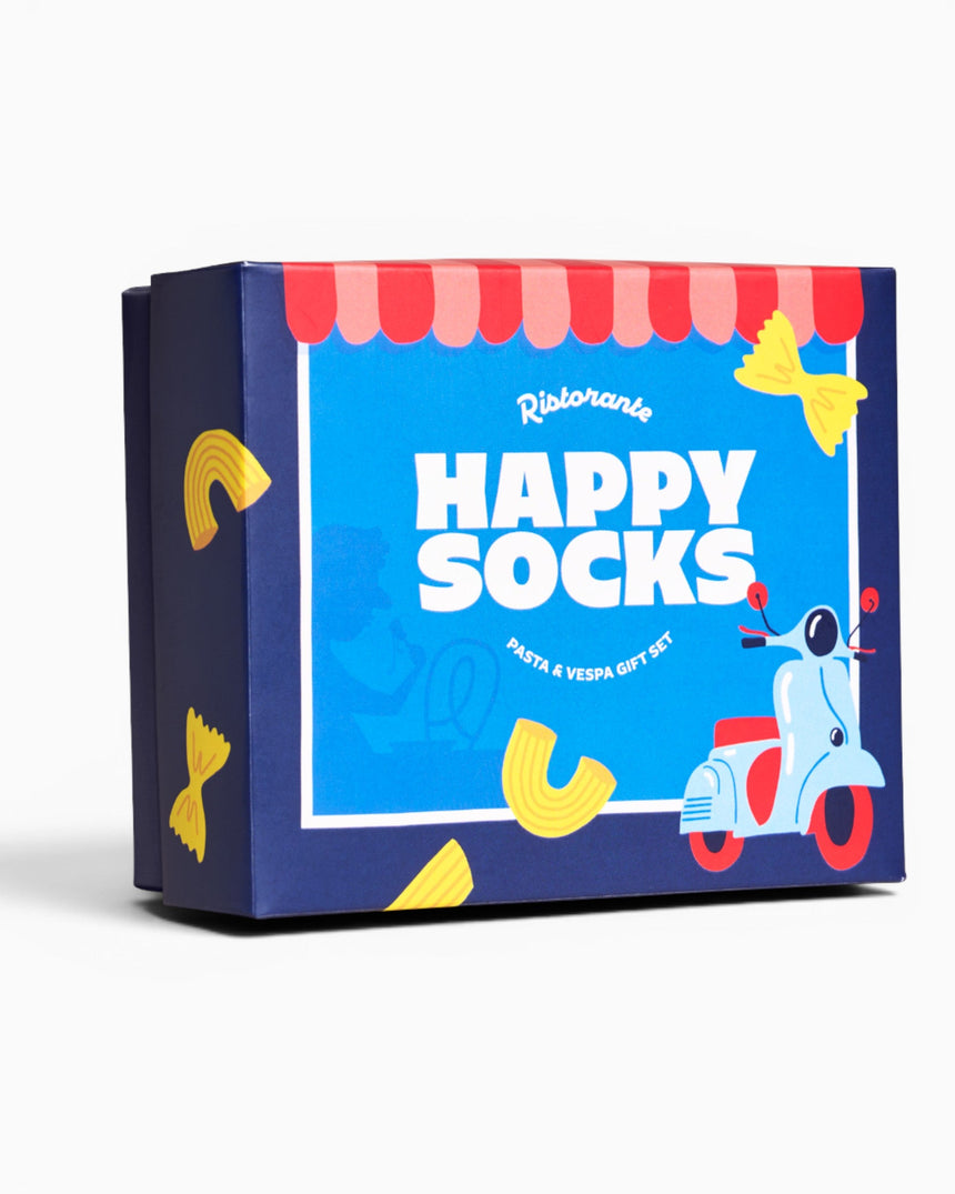 Happy Socks Pasta&Scooter Gift Set 2 Pack Çorap Çok Renkli