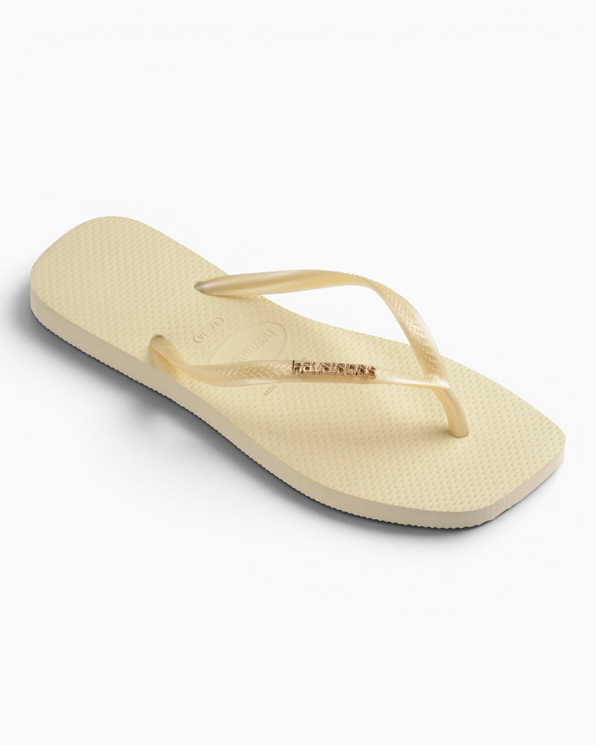 Havaianas Square Logo Metallic Kadın Terlik Buttercream