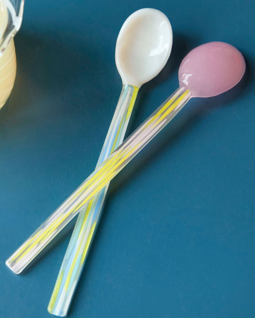 HAY Design Glass Spoons Flat Set of 2
