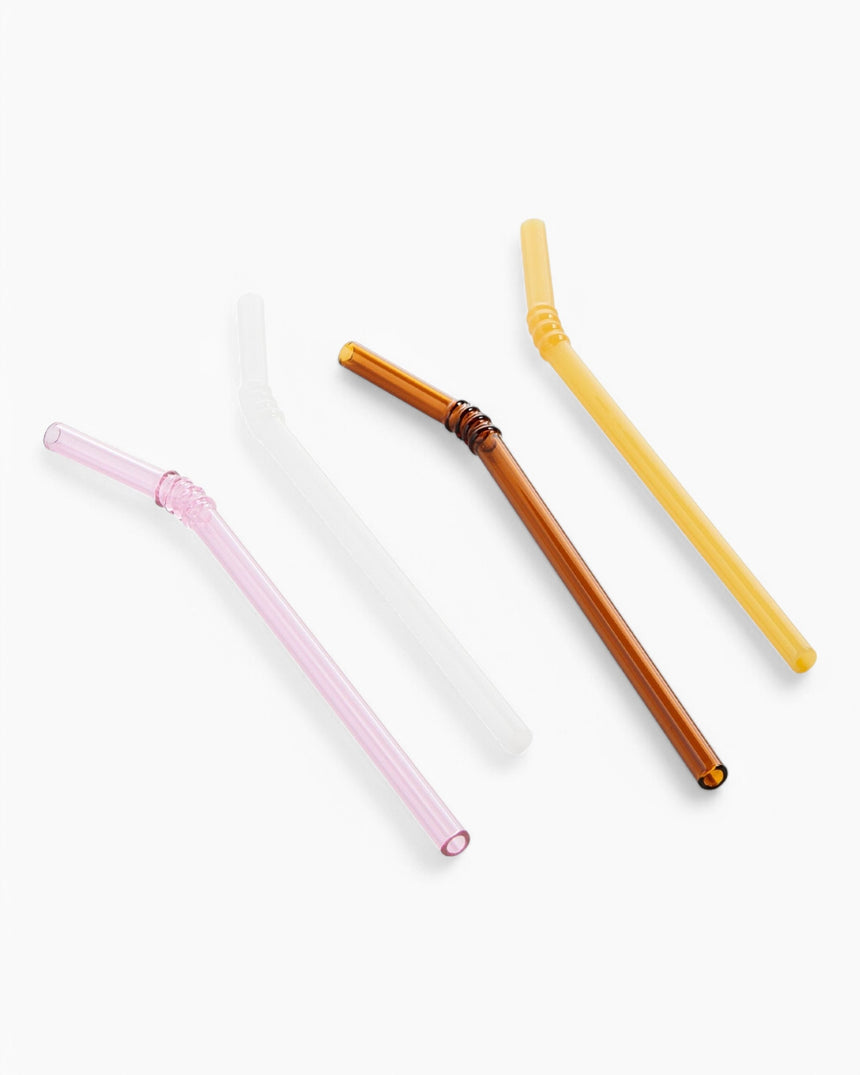 HAY Design Sip Swirl Straw Set of 4 Multi