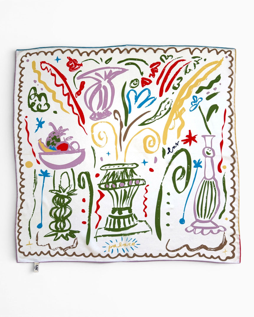 Lar Studio Palace 62 x 62 Fular Multicolor