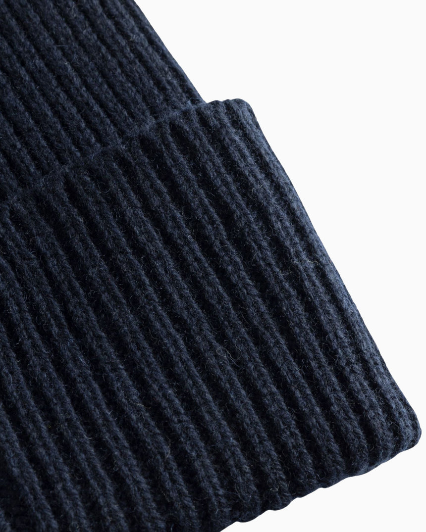 Norse Projects Merino Lambswool Rib N Logo Beanie