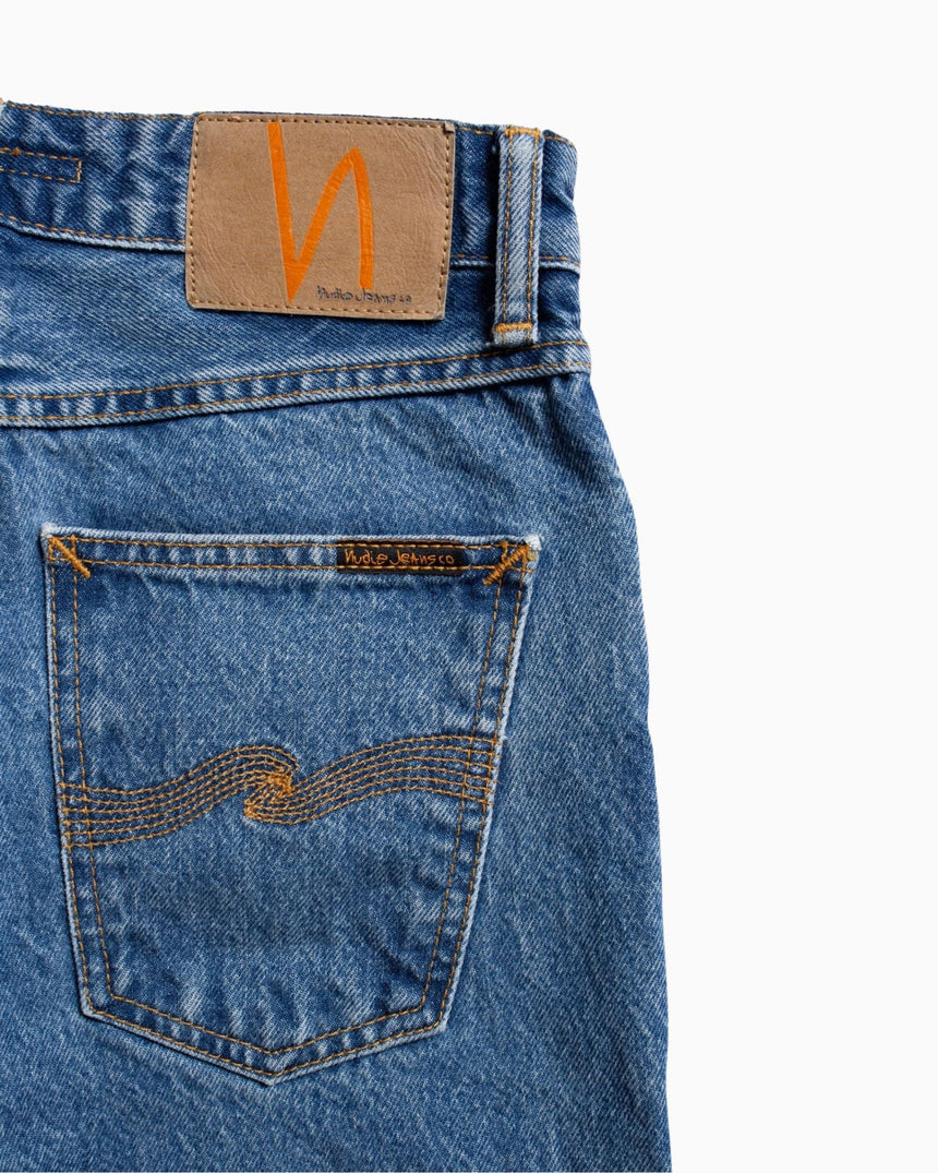 Nudie Jeans Breezy Britt Casual Blue Kadın Jean Pantolon