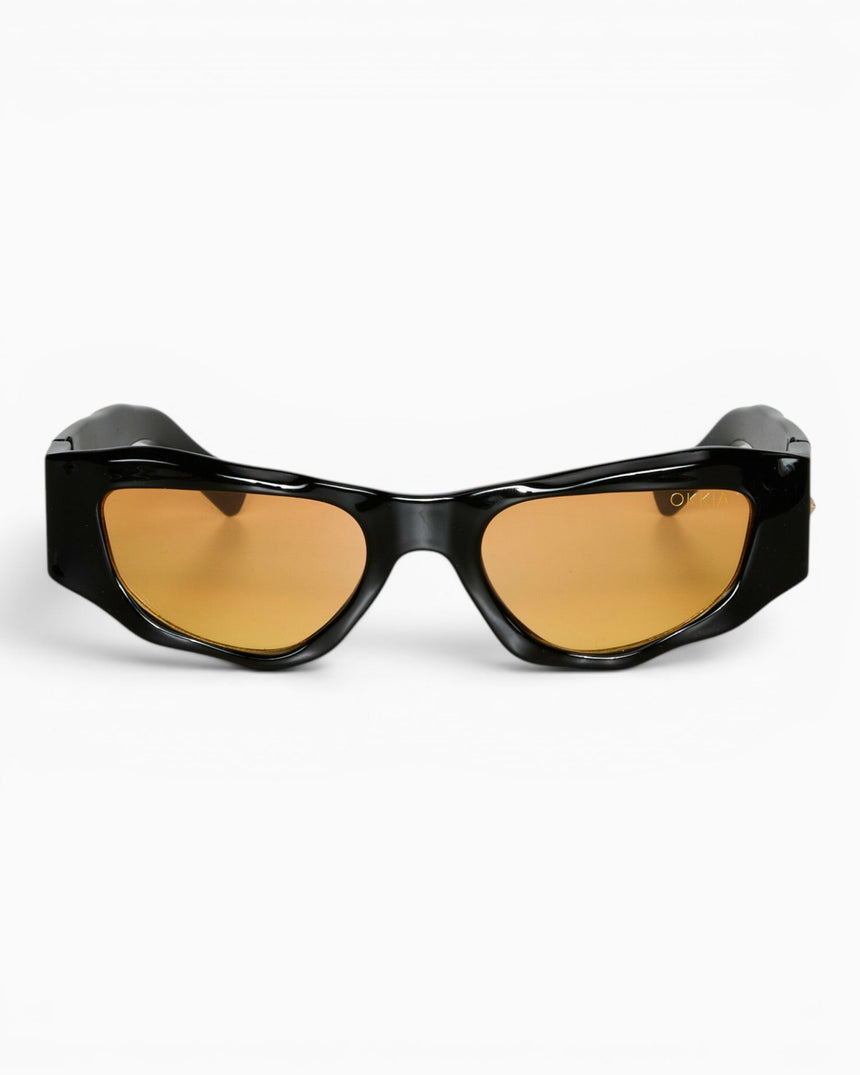 Okkia Seletti X Okkia Colorado Güneş Gözlüğü Black/Yellow Lenses