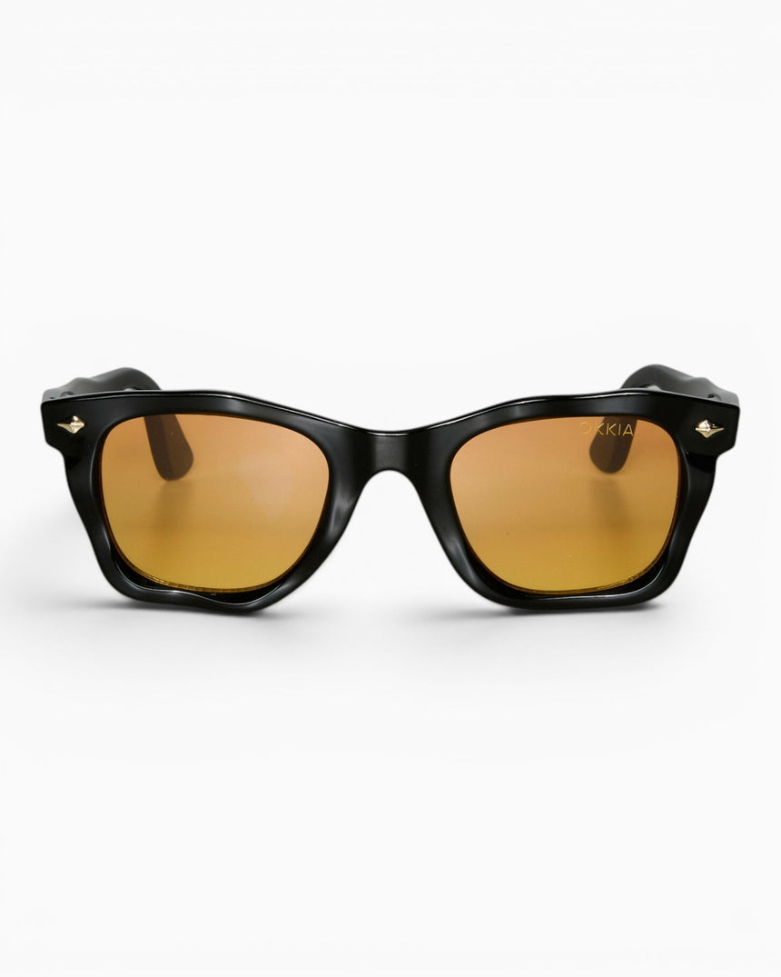 Okkia Seletti X Okkia Dakota Güneş Gözlüğü Black/Yellow Lenses