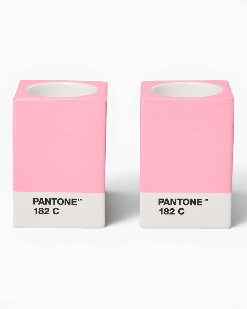 Pantone Candle Holders Set Of 2 Light Pink