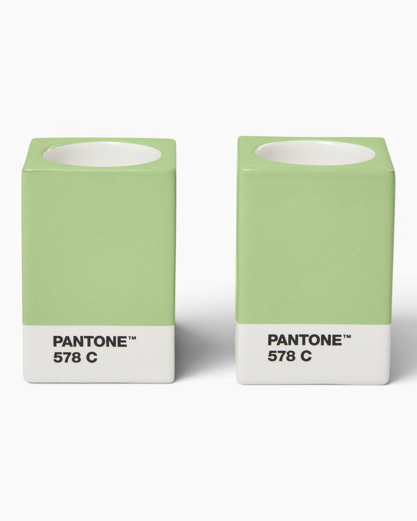 Pantone Candle Holders Set Of 2 Light Green
