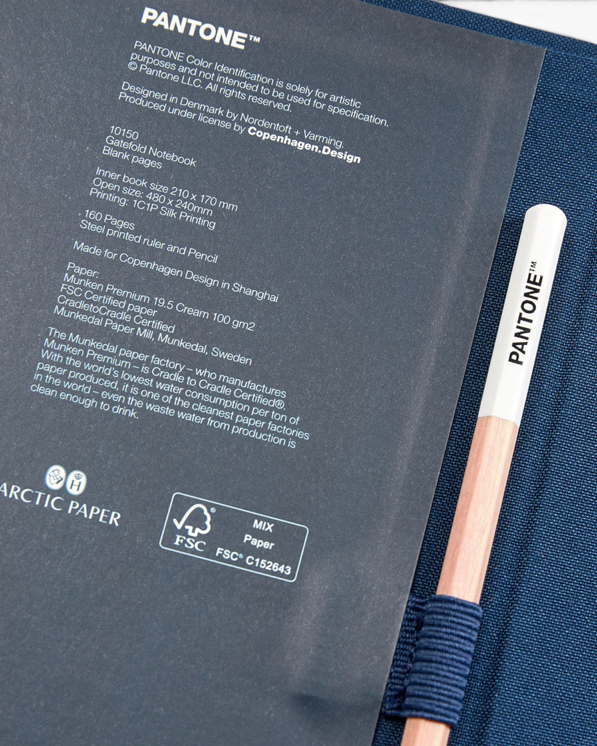 Pantone Notebook W/ Pencil Unlined