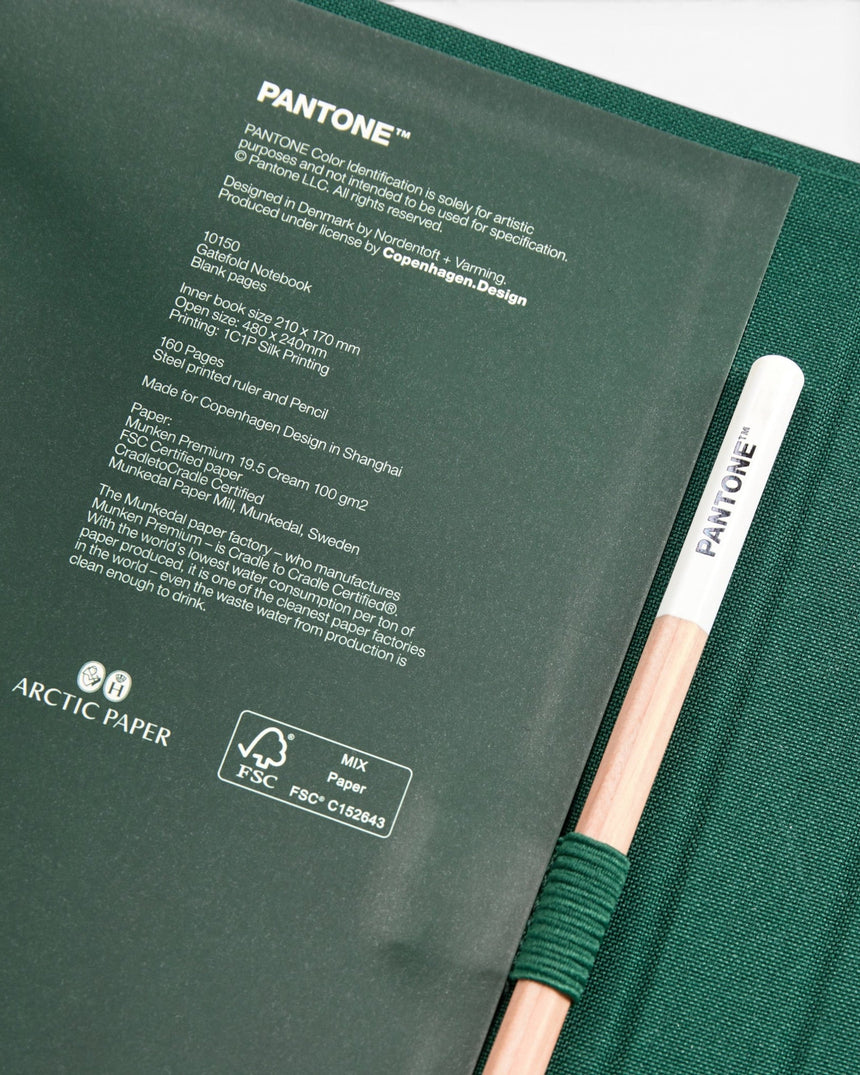 Pantone Notebook W/ Pencil Unlined