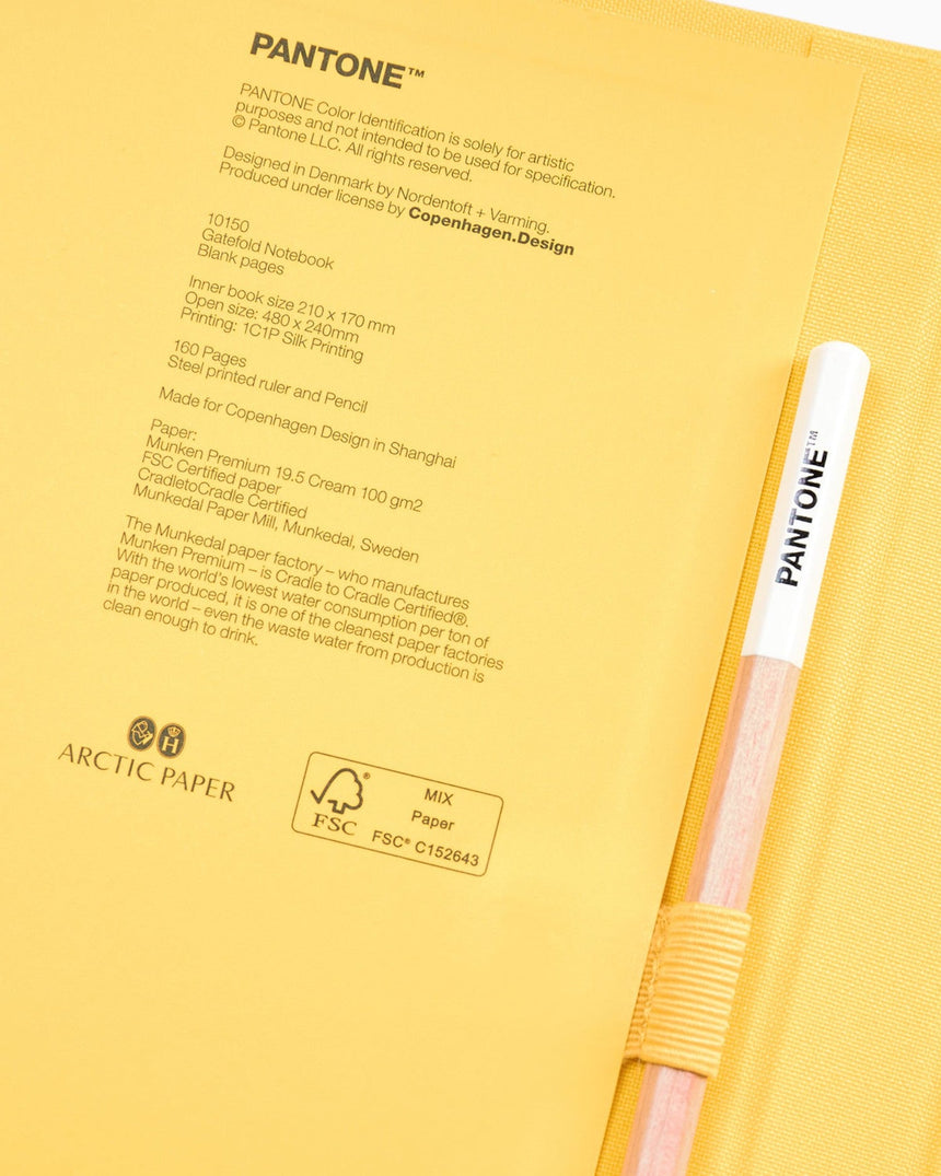 Pantone Notebook W/ Pencil Unlined