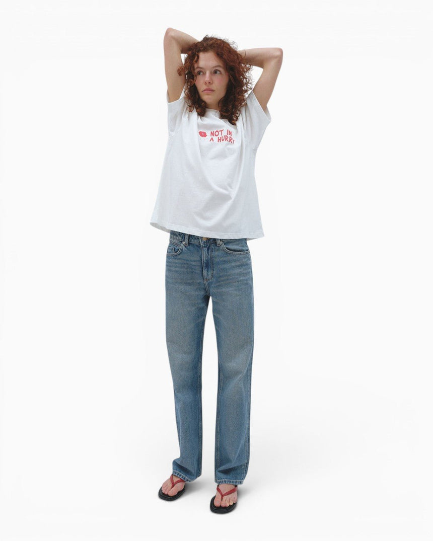 PEMY Not In A Hurry Oversize Kadın T-Shirt