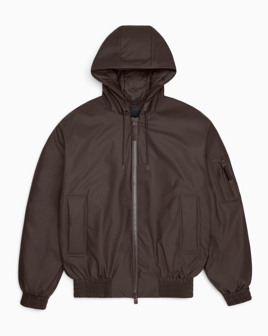 Rains Lohja Insulated Bomber Jacket Bark