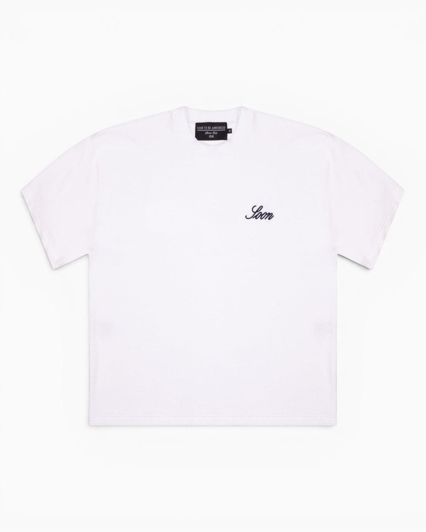 Soon To Be Announced Soon Logo Terry Havlu Kadın T-Shirt White