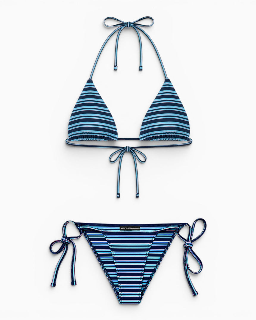 Soon To Be Announced Tangled Bikini Set Blue