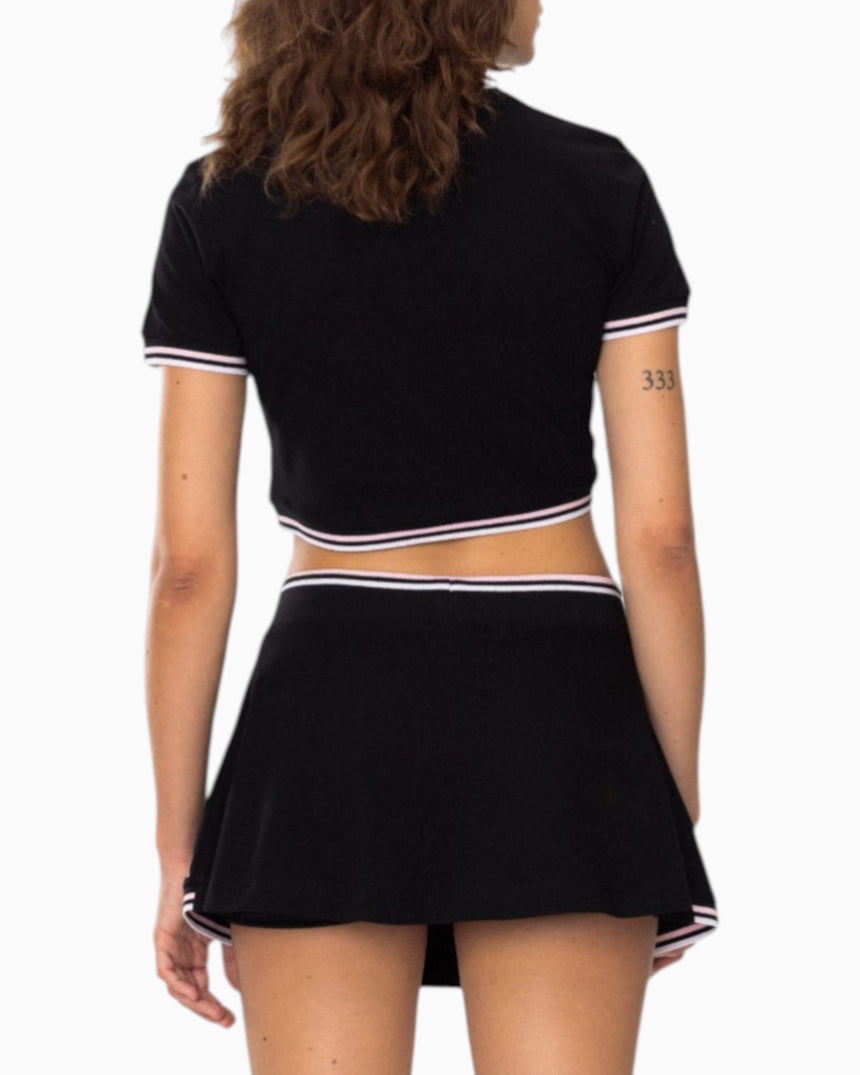 Soon To Be Announced Tennis Academy Crop Kadın Polo T-Shirt