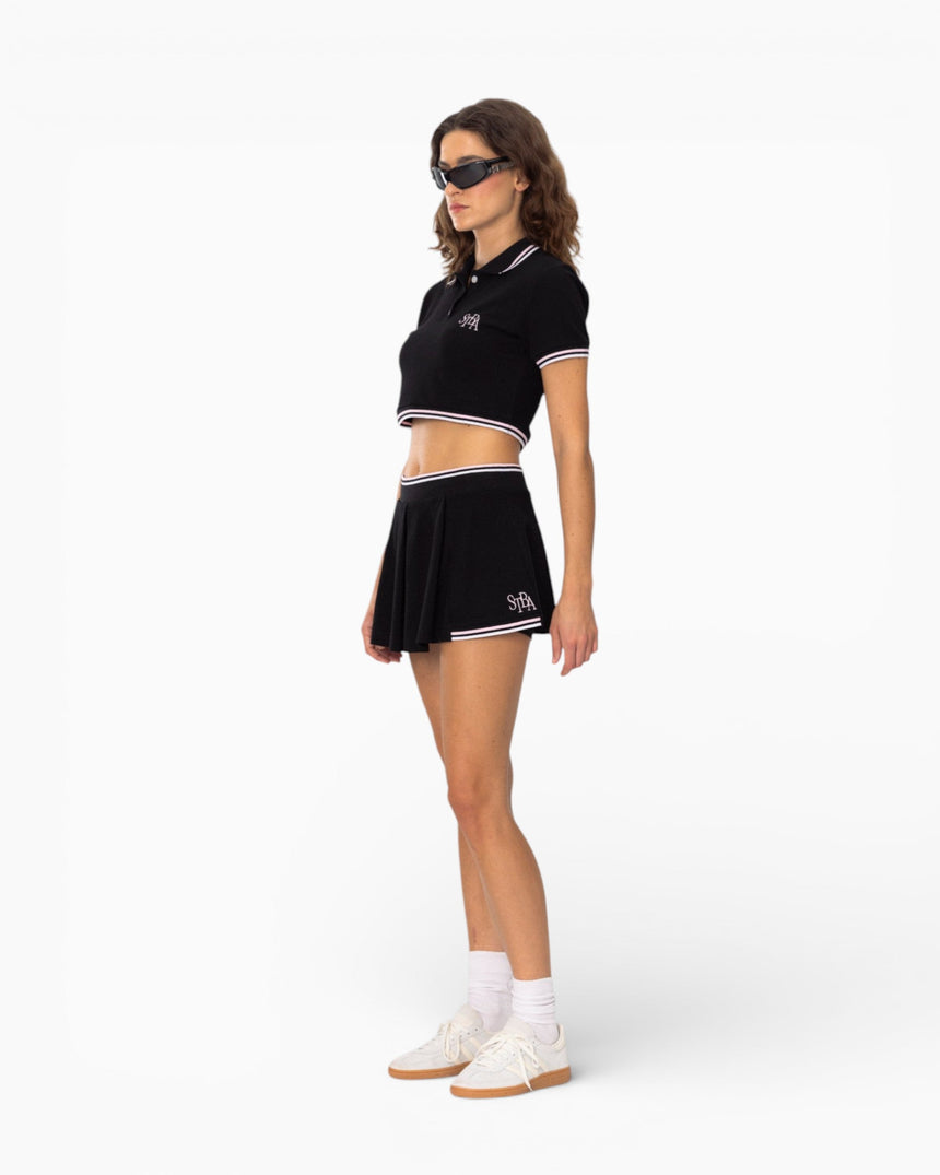 Soon To Be Announced Tennis Academy Crop Kadın Polo T-Shirt