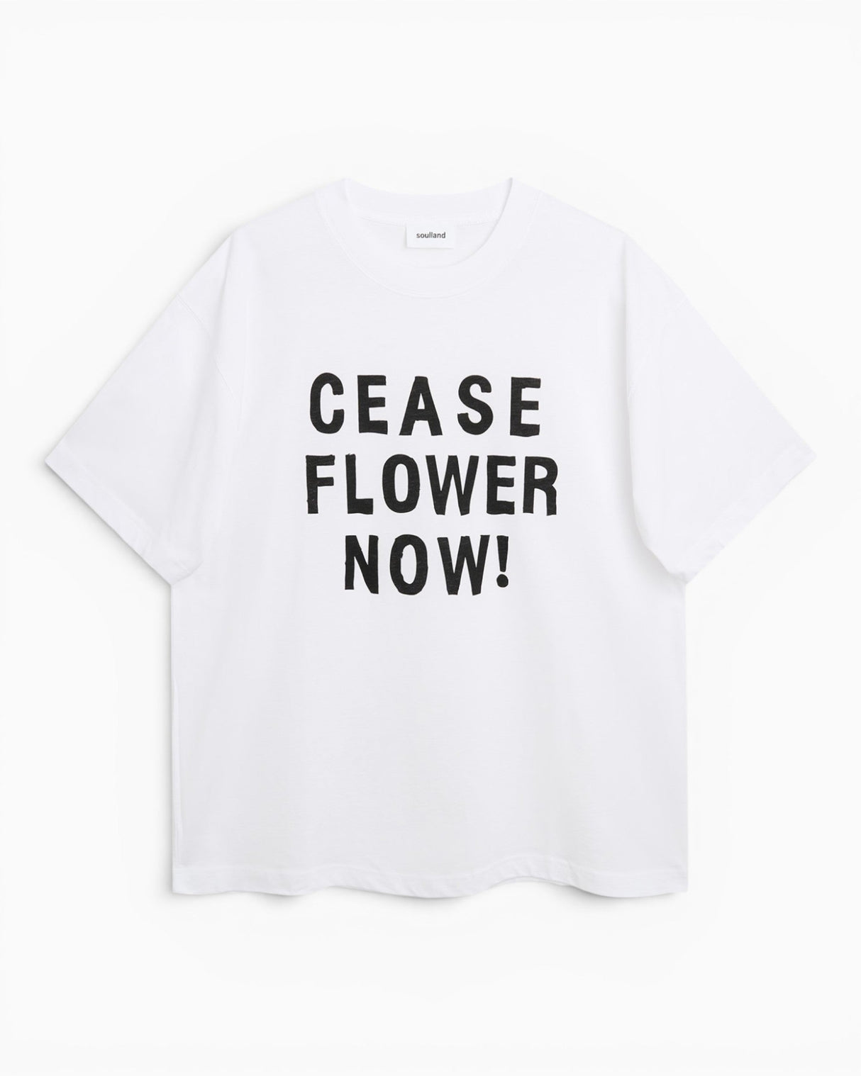 Soulland KAI Cease Flower Now T-Shirt White