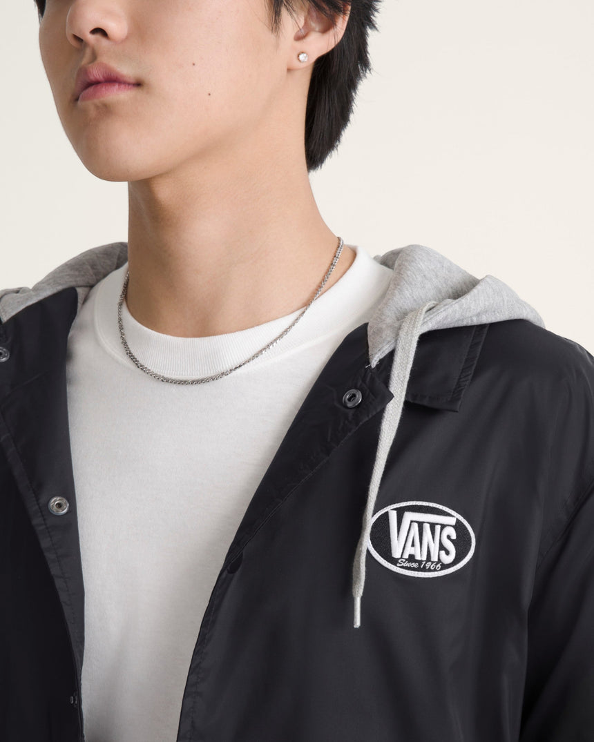 Vans Torrey Hooded Coaches Erkek Ceket Black