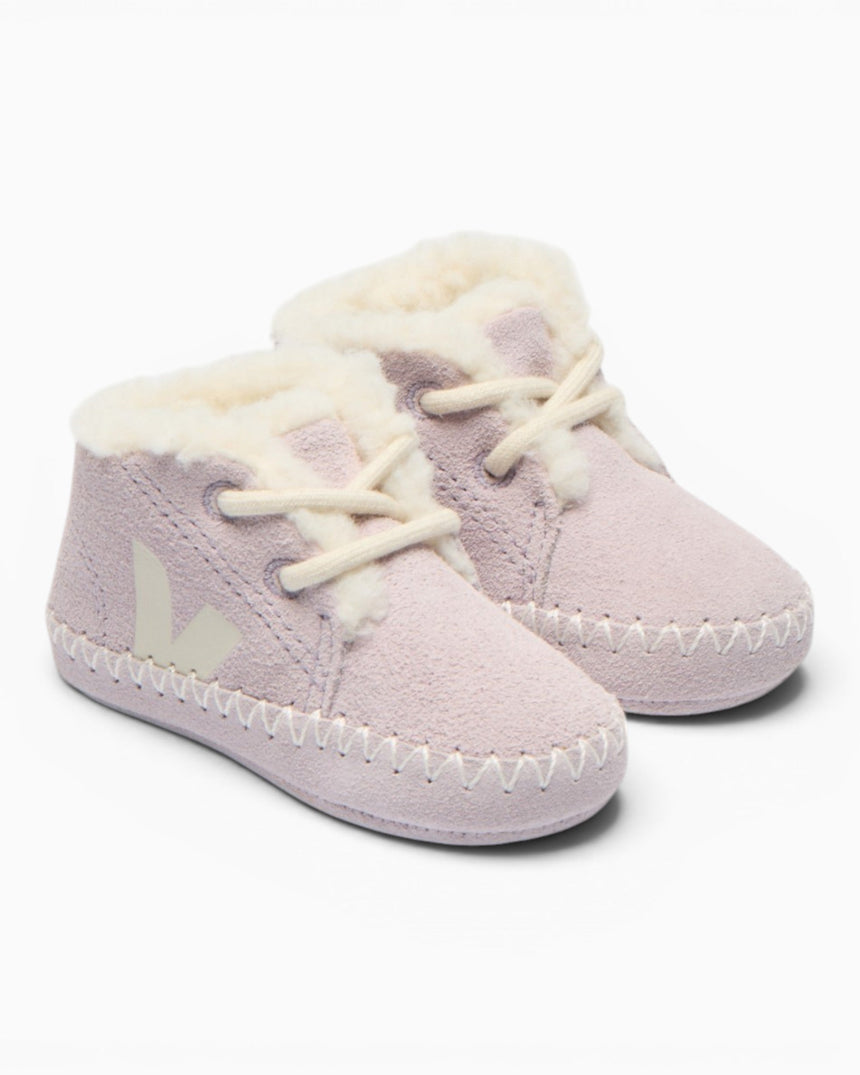 VEJA Baby Winter Light ZZ Suede Bebek Sneaker Pierre/Pierre