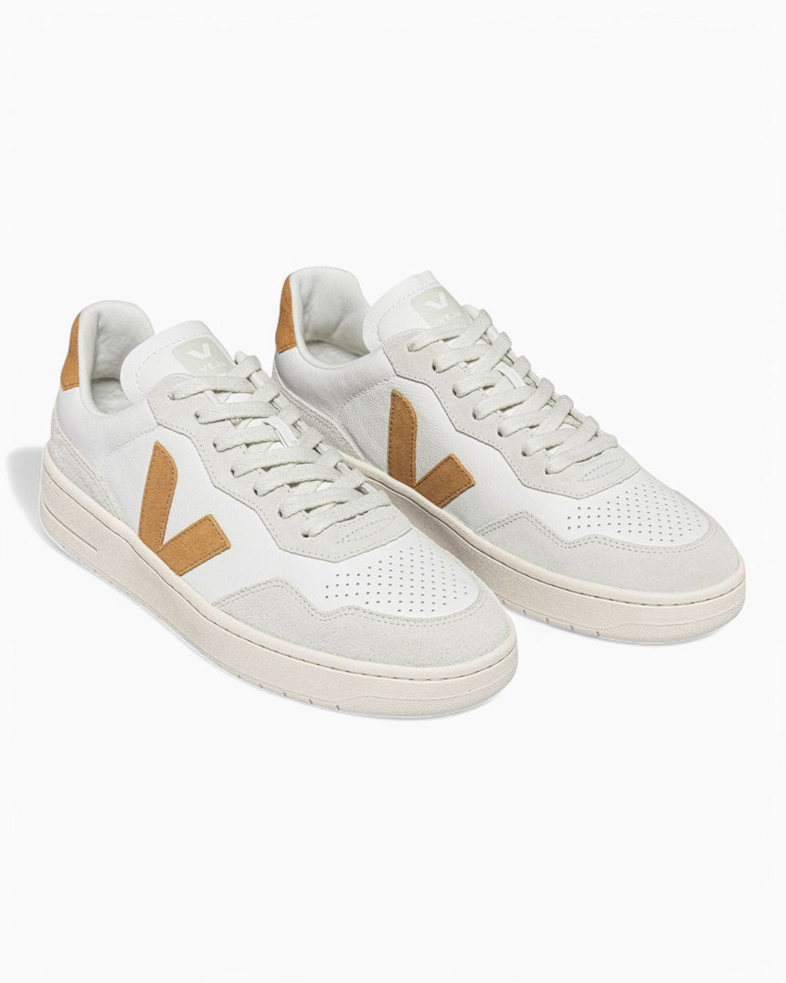 VEJA V-90 Leather Suede Logo Erkek Sneaker
