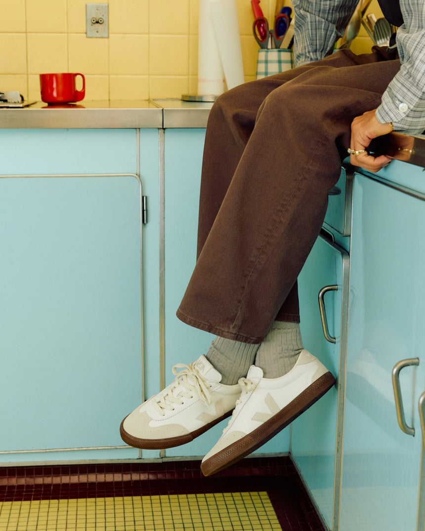 VEJA Volley Organic Traced Leather Kadın Sneaker