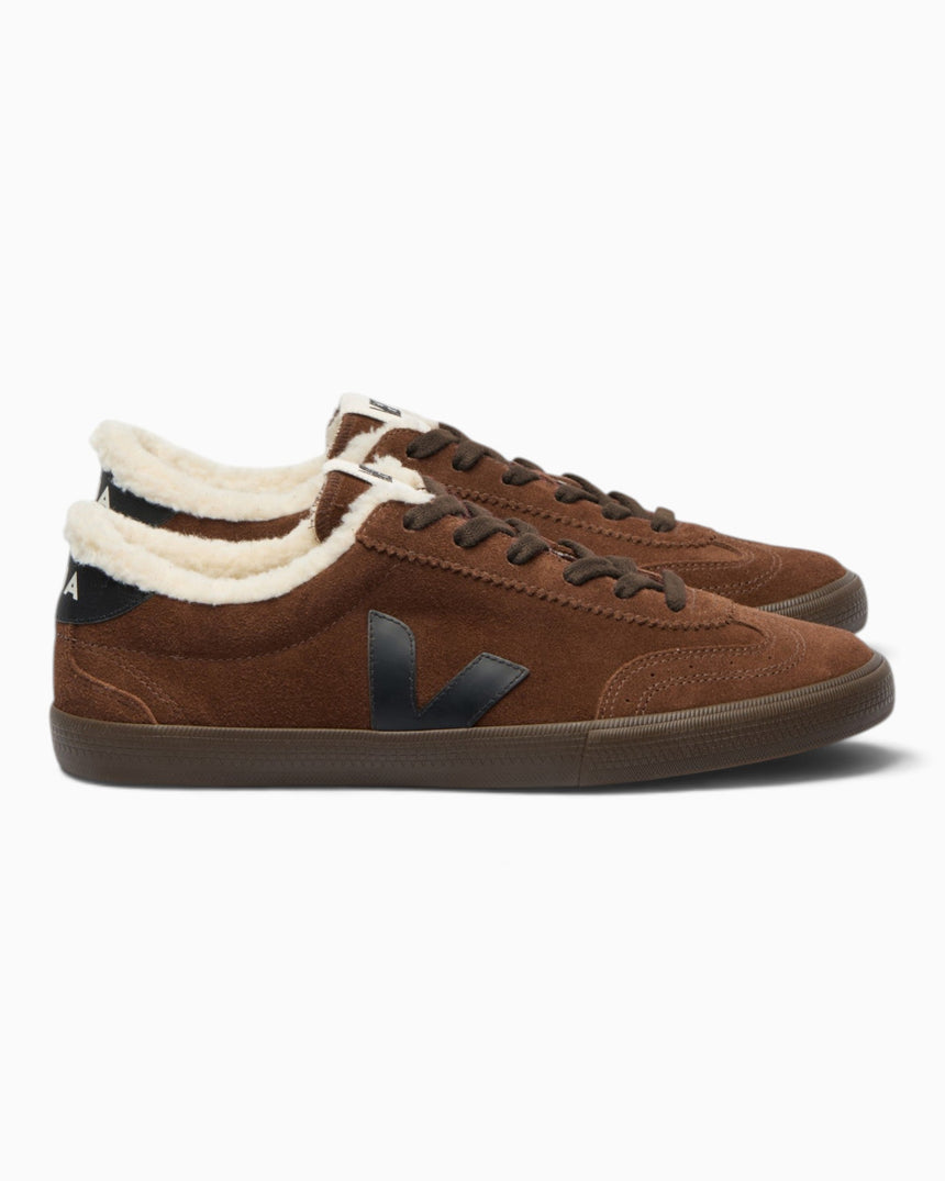 VEJA Volley Winter Fured Suede Kadın Sneaker Walnut/Black/Eagle