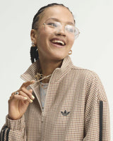 adidas Originals Badigirl Checks Track Top Kadın Ceket Crystal Linen/Aurora Coffee/Orbit Green/Vermillion