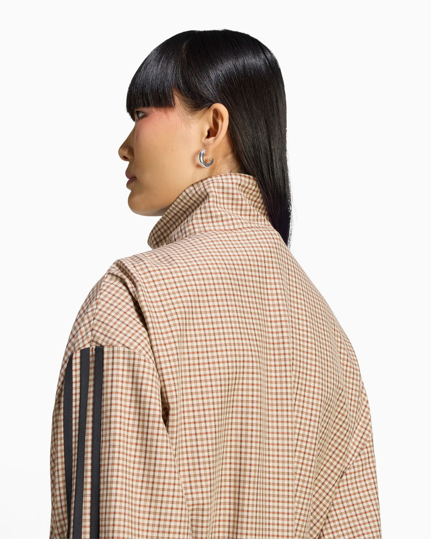 adidas Originals Badigirl Checks Track Top Kadın Ceket Crystal Linen/Aurora Coffee/Orbit Green/Vermillion
