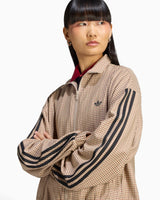 adidas Originals Badigirl Checks Track Top Kadın Ceket Crystal Linen/Aurora Coffee/Orbit Green/Vermillion